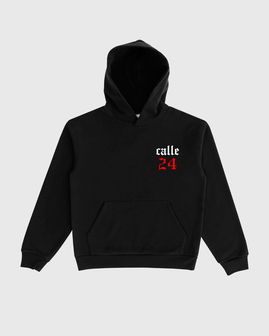 CALLE 24 SKULL - BLACK HOODIE