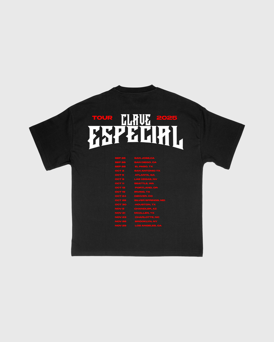 CLAVE TOUR - BLACK S/S TEE
