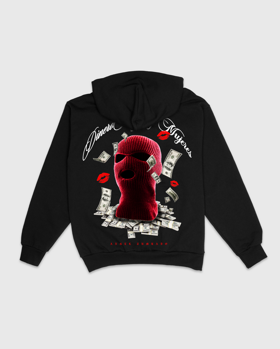 DINERO PODER Y MUJERES HOODIE - BLACK