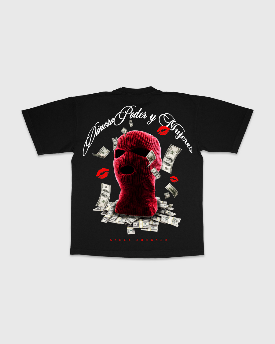 DINERO PODER Y MUJERES - BLACK S/S TEE